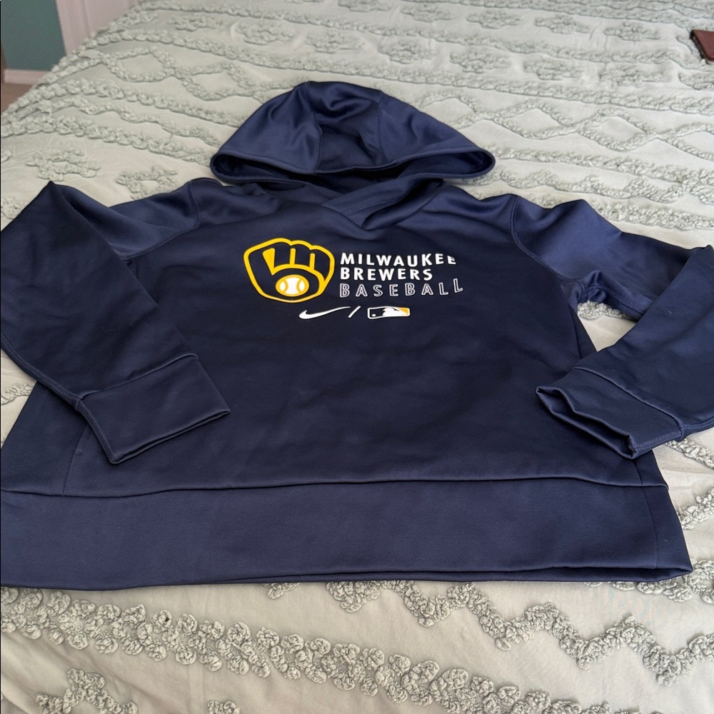 Nike Navy Milwaukee Brewers Hoodie